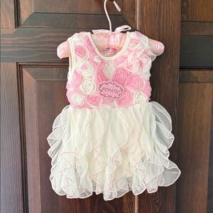 Popatu Pink and White Floral Dress